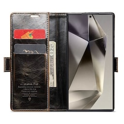CaseMe Wallet 2-kort Samsung Galaxy S24 Ultra - Brun