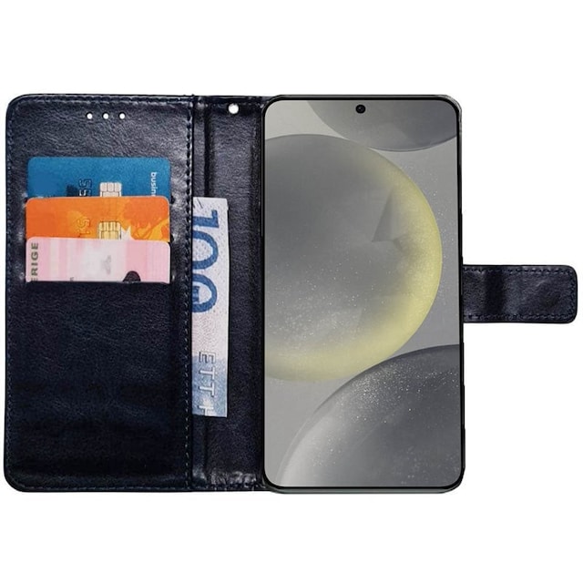 Wallet cover 3-kort Samsung Galaxy S24 - Mørkeblå