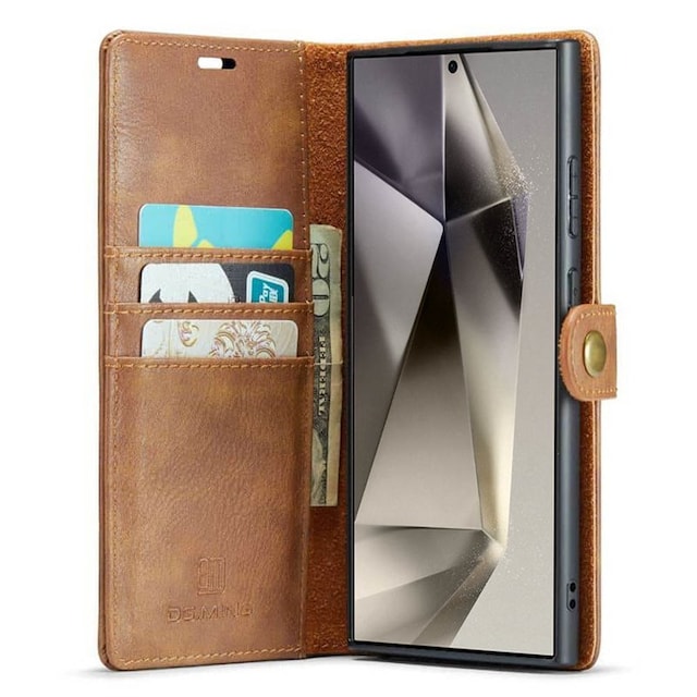 Wallet DG-Ming 2i1 Samsung Galaxy S24 Ultra - Brun