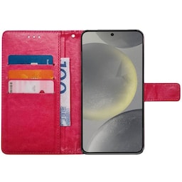 Wallet cover 3-kort Samsung Galaxy S24 Plus - Lyserød
