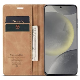 CaseMe Smart Magnet FlipCase Samsung Galaxy S24 - Brun