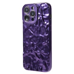 Til iPhone 15 Pro TPU Etui Elektroplating Rynket Ujævn Telefon Cover