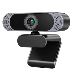 Webcam 4K30fps 8MP med autofokus, dobbelt mikrofon og stativ