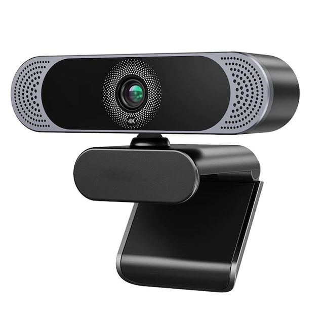 Webcam 4K30fps 8MP med autofokus, dobbelt mikrofon og stativ