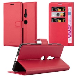 Sony Xperia XZ2 Pungetui Cover Case (Rød)
