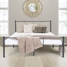 ML Design Metal Bed 140x200cm stålramme, antracit