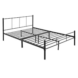 ML Design Metal Bed 140x200cm med stålramme, sort