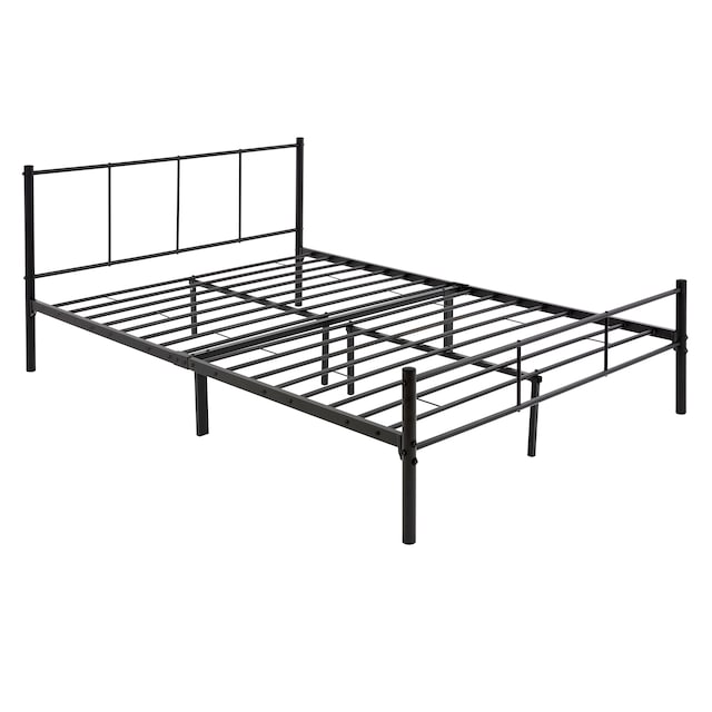 ML Design Metal Bed 140x200cm med stålramme, sort