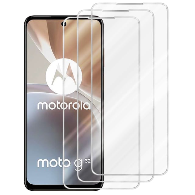 Motorola MOTO G32 3x Skærmbeskytter Beskyttelsesglas