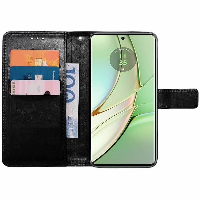 Wallet cover 3-kort Motorola Edge 40 5G - Sort
