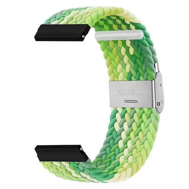 Flettet Elastik Armbånd Garmin VivoActive 5 - Gradientgreen
