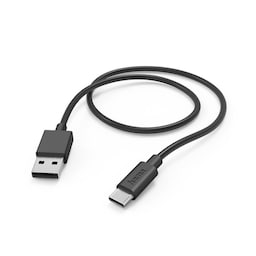 Ladekabel USB-A till USB-C Sort 1,0m