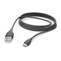 Ladekabel USB-A till Micro-USB Sort 3,0m
