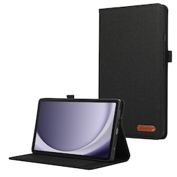Samsung Galaxy Tab A9 Tabletetui Dækstofstruktur - Sort