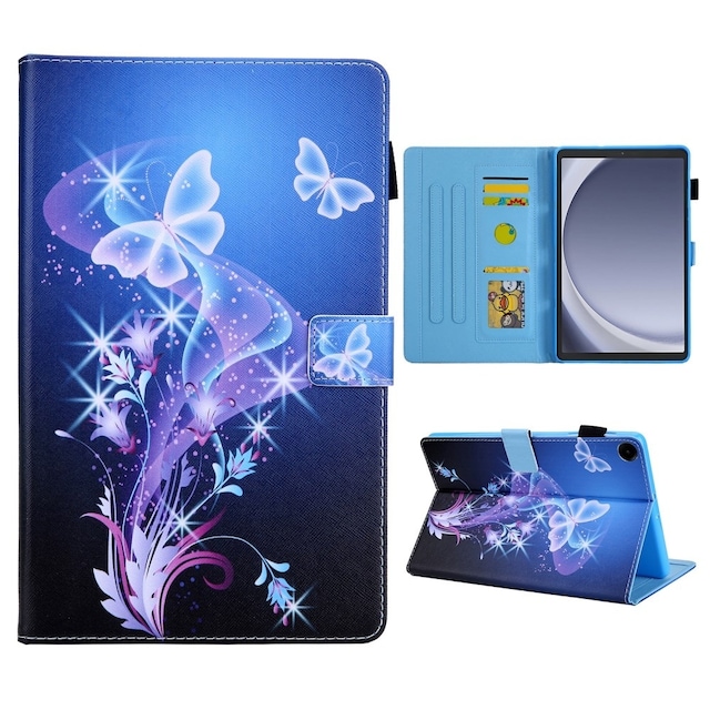 For Samsung Galaxy Tab A9 Flip Stand Case PU Leather Pattern Tablet Cover