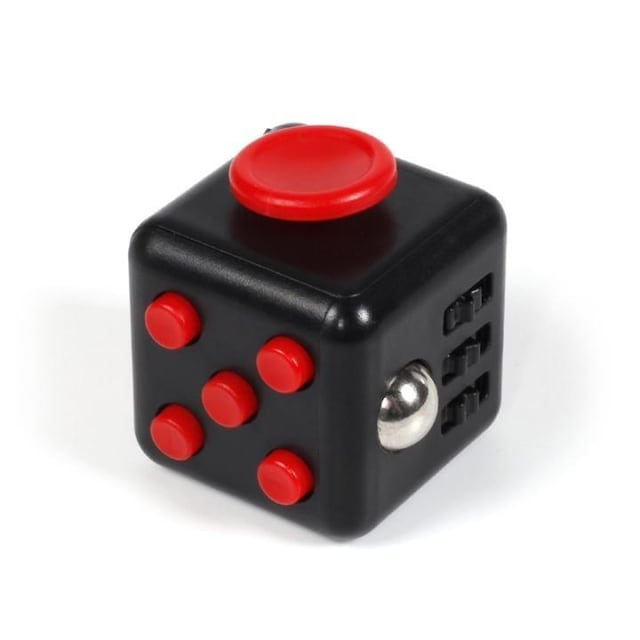 Fidget Cube, Sort/Rød