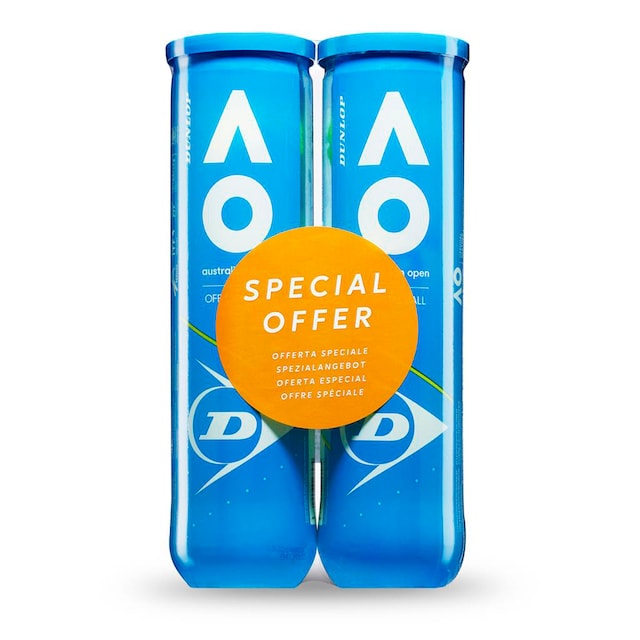 Dunlop Australian Open - 2 x 4-pak Tennisbolde