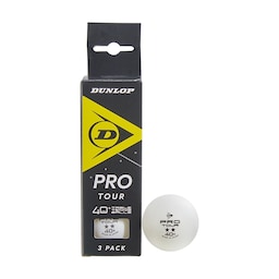 Dunlop Pro Tour 40+  3-pak Bordtennisbolde
