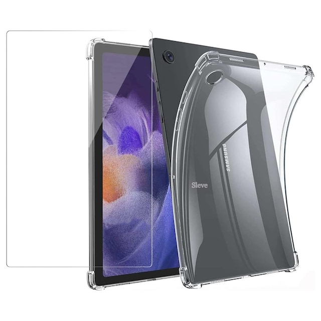 Til Samsung Galaxy Tab A9 Etui TPU cover + Hærdet Glas