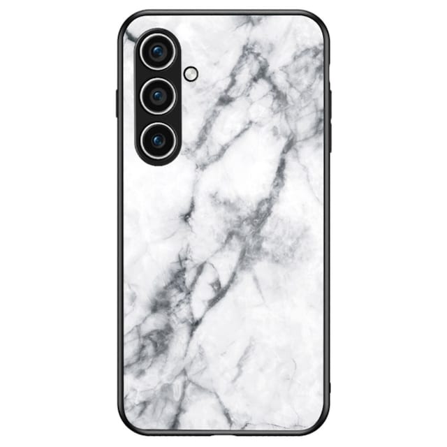 SKALO Samsung S24+ Marmor hærdet glas TPU Cover - #2