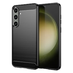 SKALO Samsung S24+ Armor Carbon Stødsikker TPU-cover - Sort