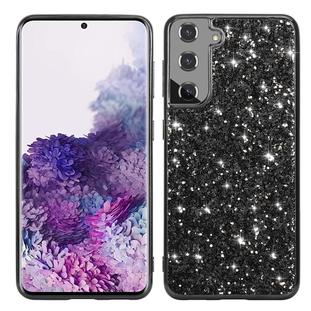 SKALO Samsung S24 Glitter TPU Cover - Sort