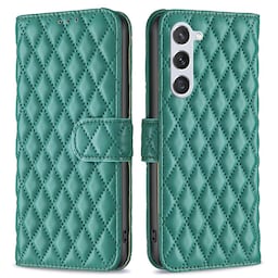 SKALO Samsung S24 BINFEN COLOR Quiltet Pung - Grøn