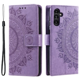 SKALO Samsung S24+ Mandala Flip Cover - Lilla