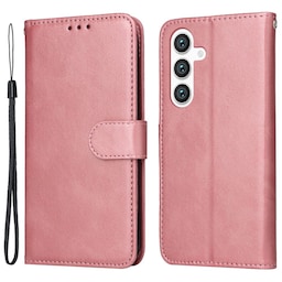 SKALO Samsung S24 PU-læder Pungetui - Pink