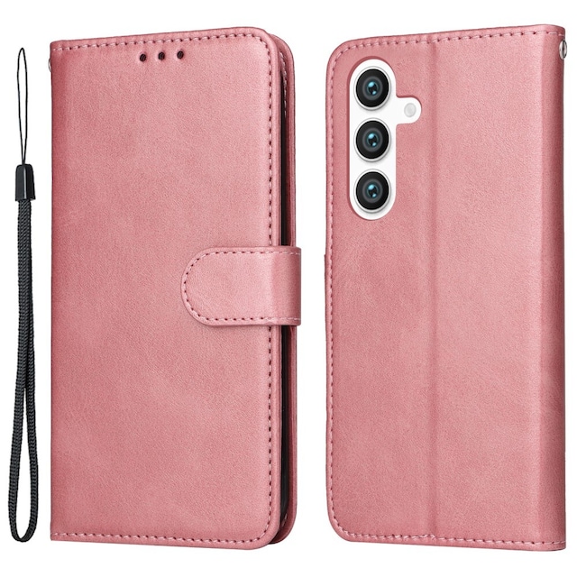 SKALO Samsung S24 PU-læder Pungetui - Pink