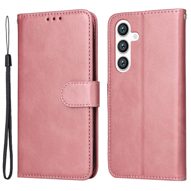 SKALO Samsung S24+ PU-læder Pungetui - Pink