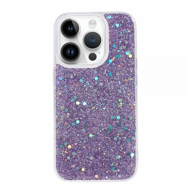 Nordic Covers iPhone 15 Pro Cover Sparkle Series Lilac Purple