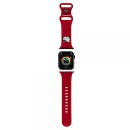 Hello Kitty Apple Watch 38/40/41mm Armbånd Liquid Silicone Rød