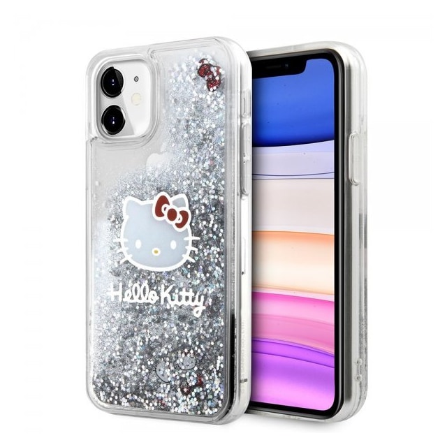 Hello Kitty iPhone 11 Cover Liquid Glitter Translucent