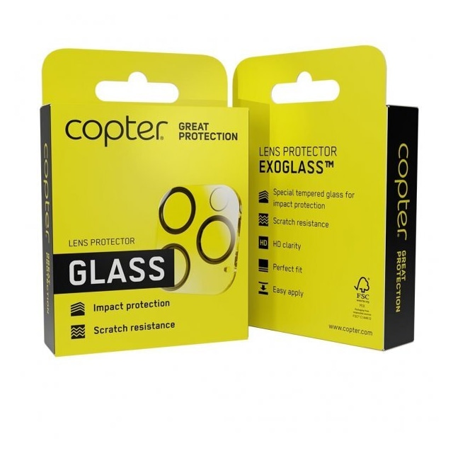 Copter iPhone 11 Pro/iPhone 11 Pro Max Kameralinsebeskytter Exoglass Lens Protector