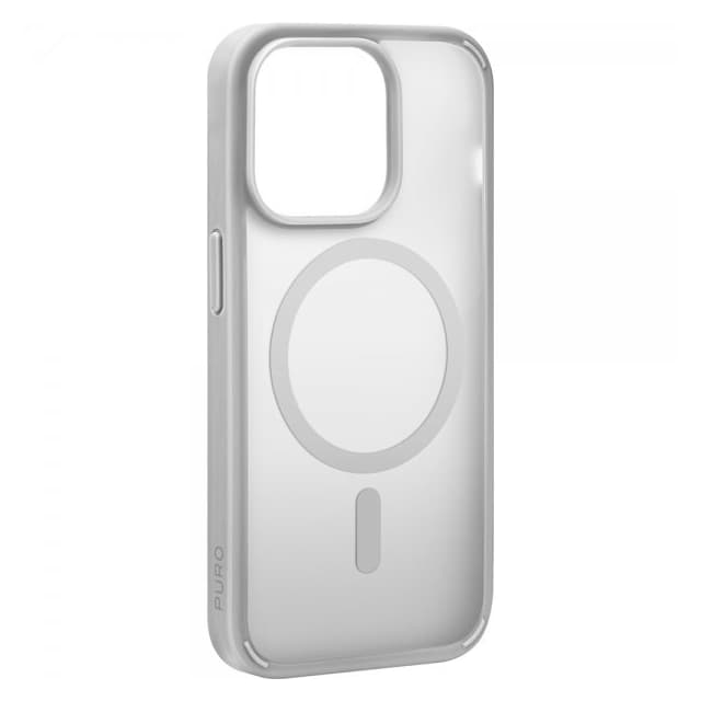 Puro iPhone 15 Pro Cover Gradient MagSafe Sølv