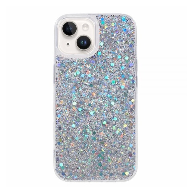 Nordic Covers iPhone 15 Cover Sparkle Series Stardust Silver