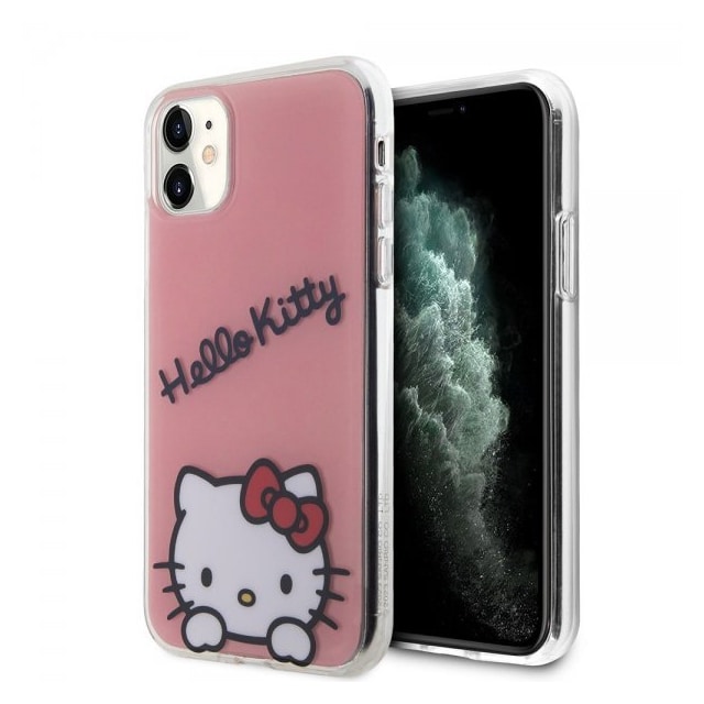 Hello Kitty iPhone 11 Cover Daydreaming Crossbody Lyserød