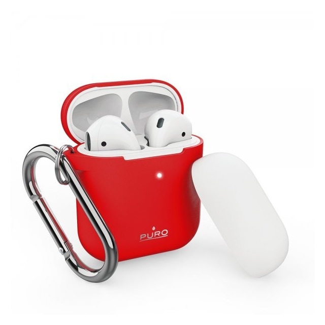 Puro AirPods 1/2 Cover Icon Rød