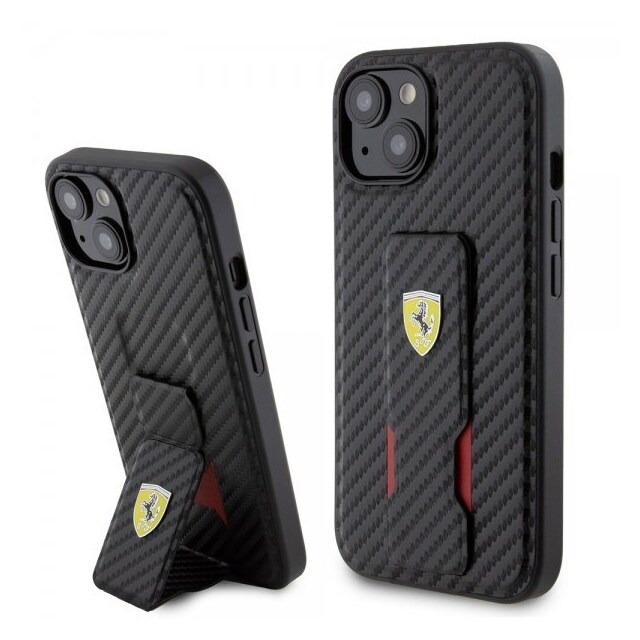 Ferrari iPhone 15 Cover Grip Stand Function Sort