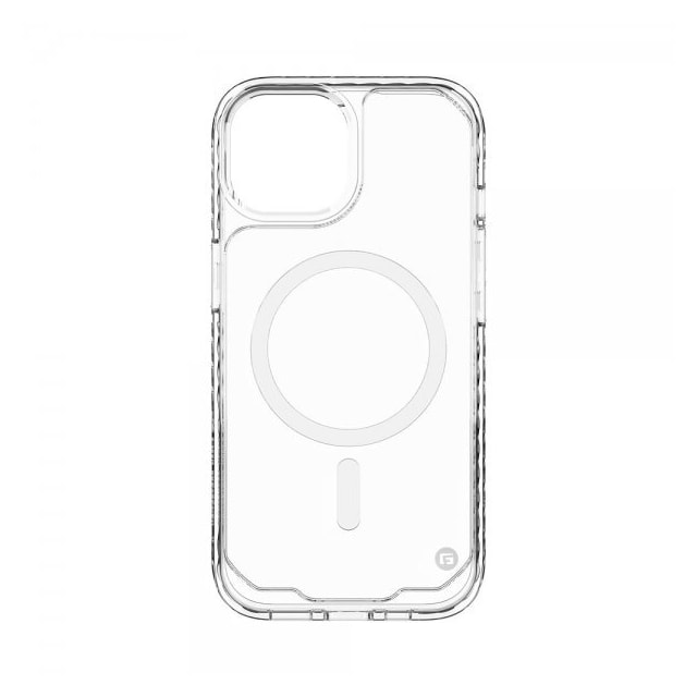 Clckr iPhone 15 Cover Diamond MagSafe Transparent Klar