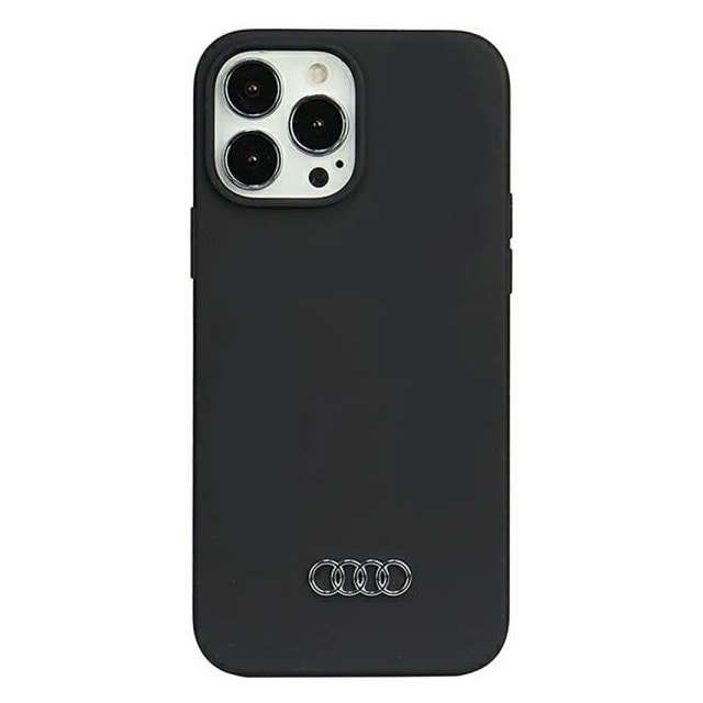 Audi iPhone 13 Pro Max Cover Silikoni Sort