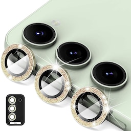 ENKAY Til Samsung Galaxy S24 Kamera Linsebeskytter Hærdet Glas Glitter