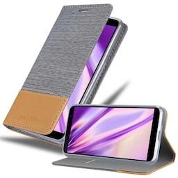 Samsung Galaxy J4 PLUS Pungetui Cover Case (Grå)