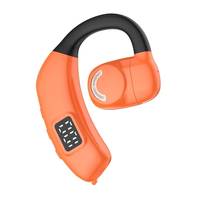 Bluetooth 5.4 Single in-Ear hovedtelefoner trådløs krog - Orange