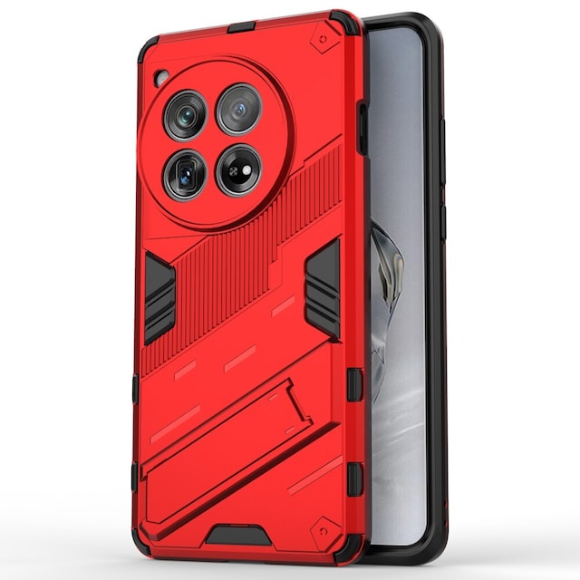 SKALO OnePlus 12 5G Hybrid BIBERCAS Cover - Rød