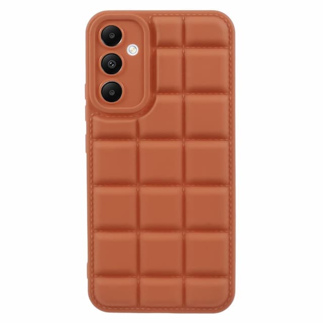 SKALO Samsung A15 4G Puffer Bumper TPU-Cover - Brun