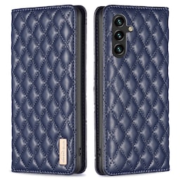 SKALO Samsung A15 4G BINFEN COLOR Big Wallet Quilted Flip Cover - Blå