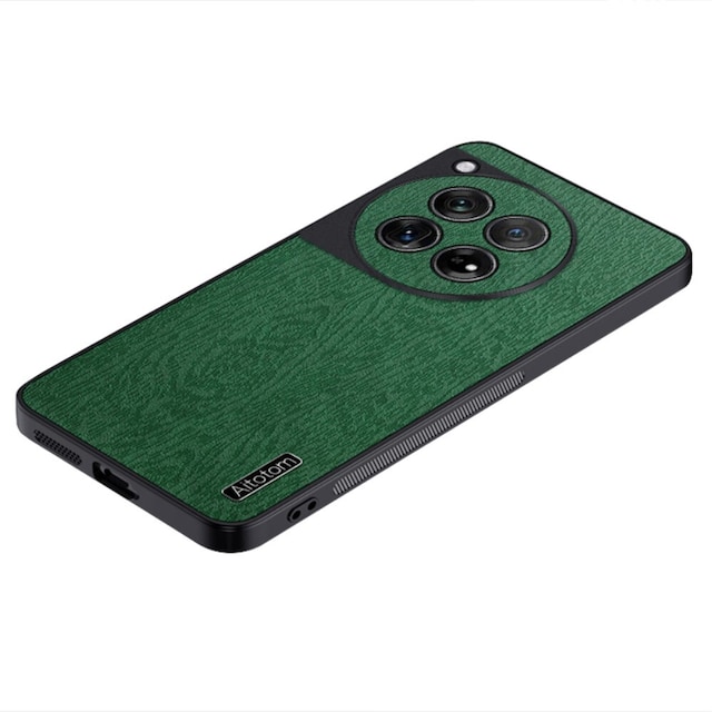 SKALO OnePlus 12 5G PU-læder Hybrid Cover - Grøn