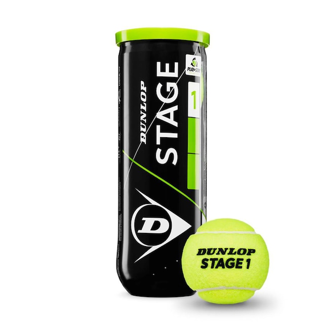 Dunlop Stage 1 Green - 3-pak Tennisbolde